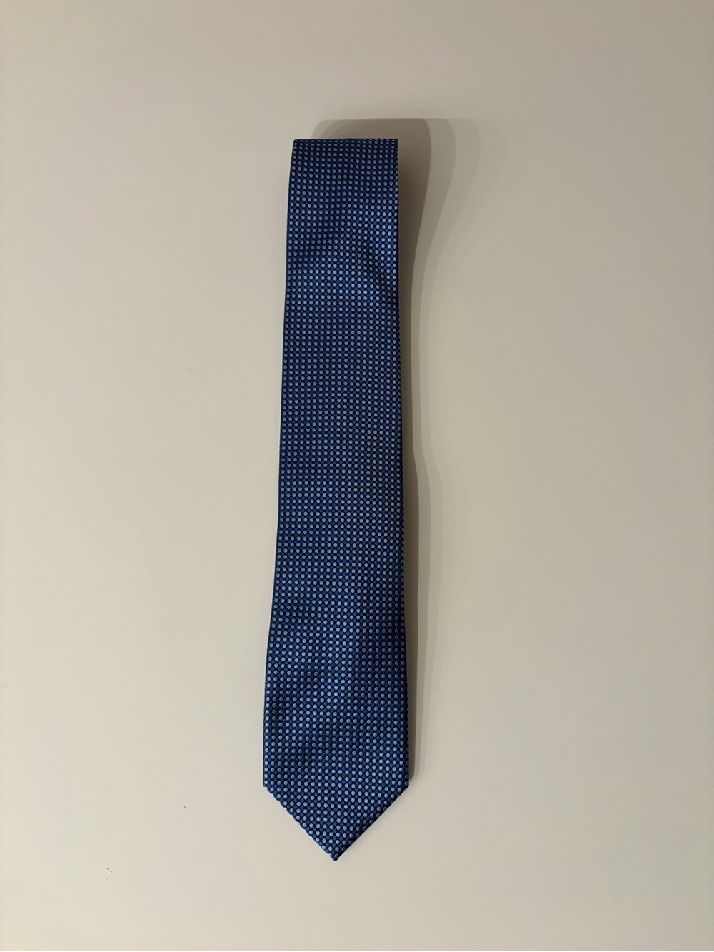 croft & barrow Navy Blue Tie with Micro Dot Pattern